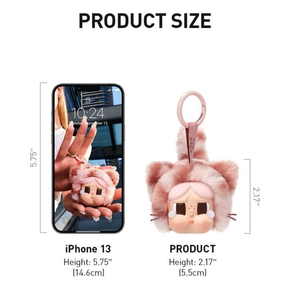 POP MART CRYBABY DENIM CUTIE Wild but Cutie Series -Vinyl Plush Pendant Single - Picture 10 of 11